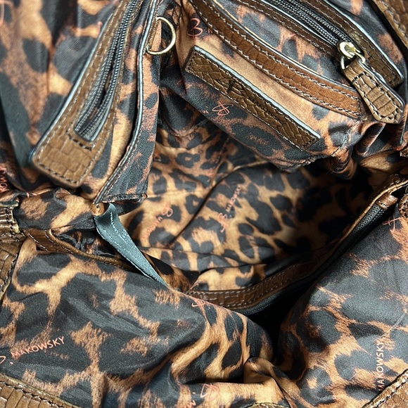 B. Makowsky Leather Bag Purse EUC - Picture 7 of 8